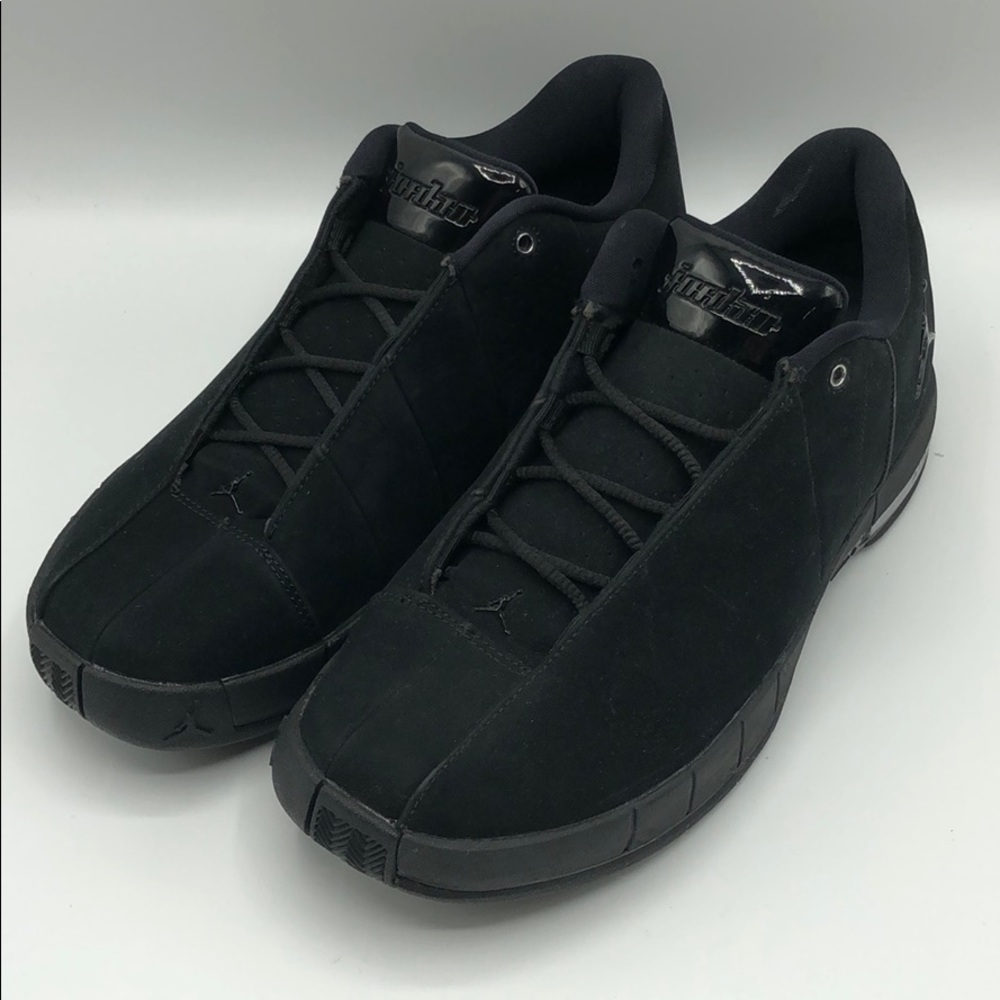 Jordan TE 2 Low Triple Black Basketball Shoes - Picture 2 of 10
